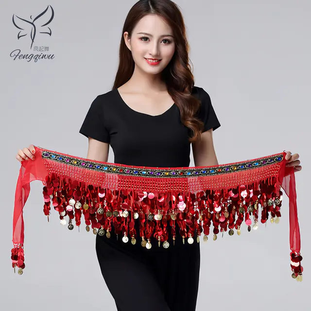 Belly Dance Waist Chain for Beginners with Sequins Mimarta
