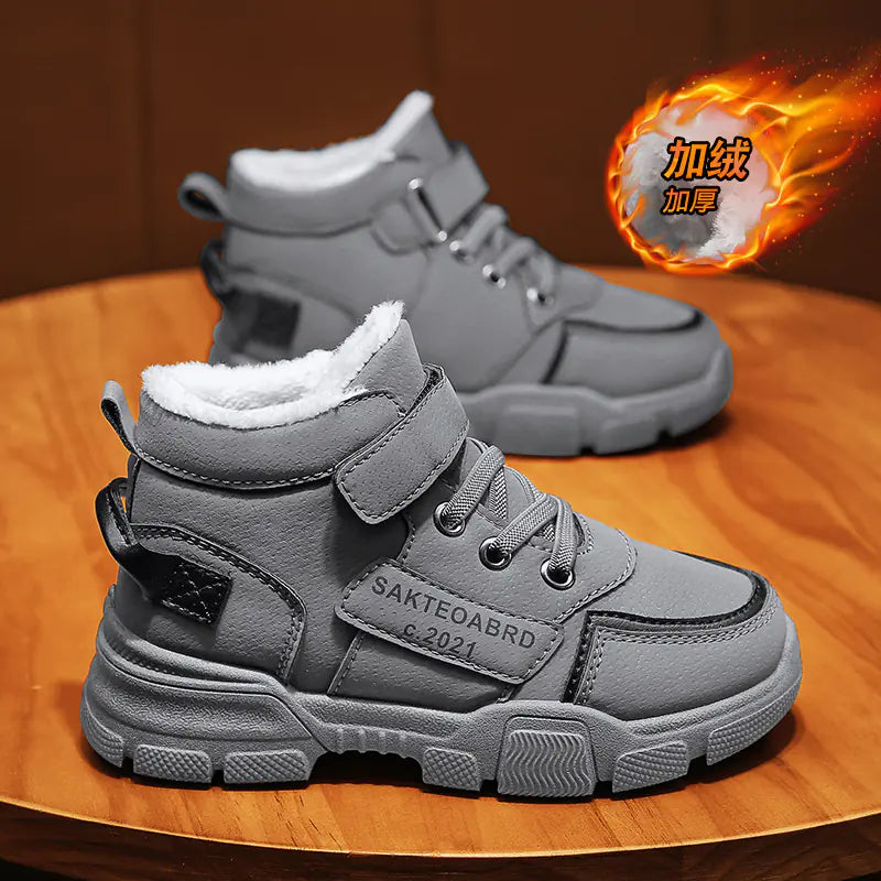 Boys' Cotton Winter Boots - Thick Warm Casual Shoes Mimarta