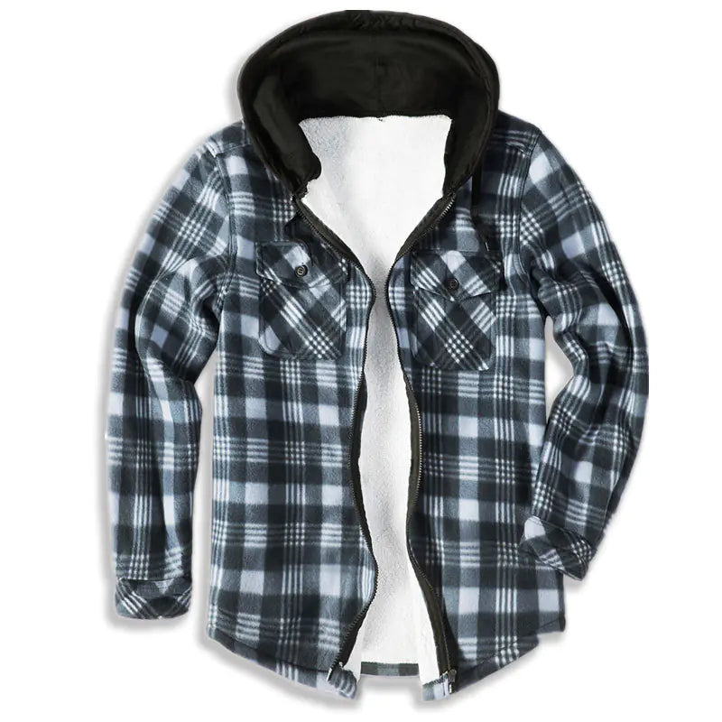 Thermal Fleece-Lined Men's Shirt Jacket Mimarta