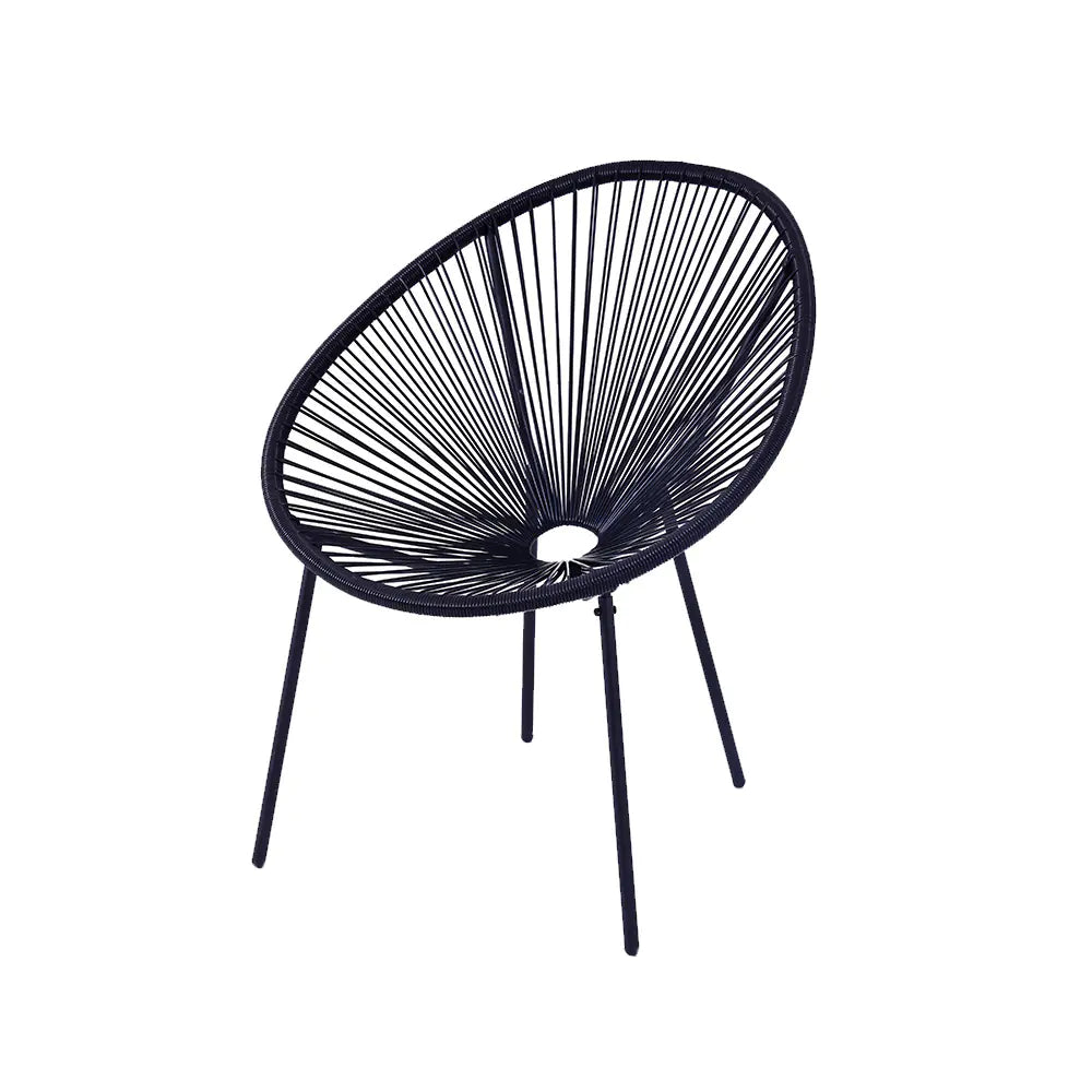 3-Piece Outdoor Patio Rattan Chair Set with Table Mimarta