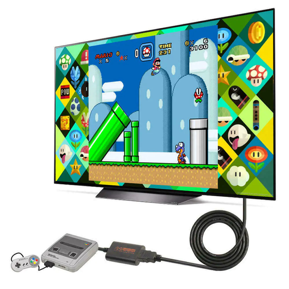 N64 To HDMI Converter Adapter HD Link Cable For Nintendo Gamecube Super NES SNES Rieworkes