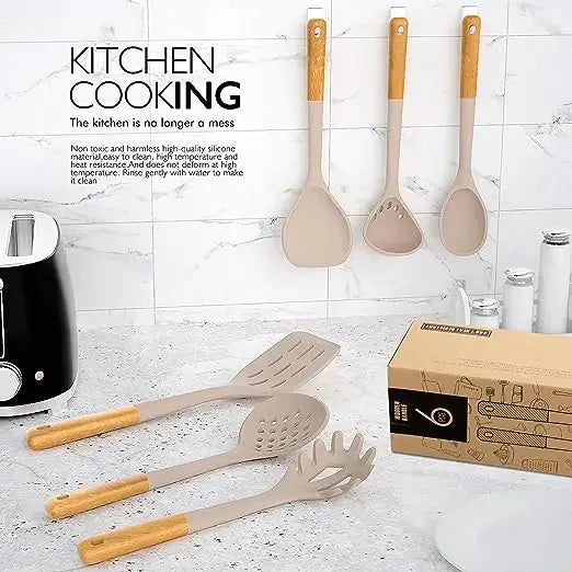 Large Silicone Cooking Utensils Set Rieworkes