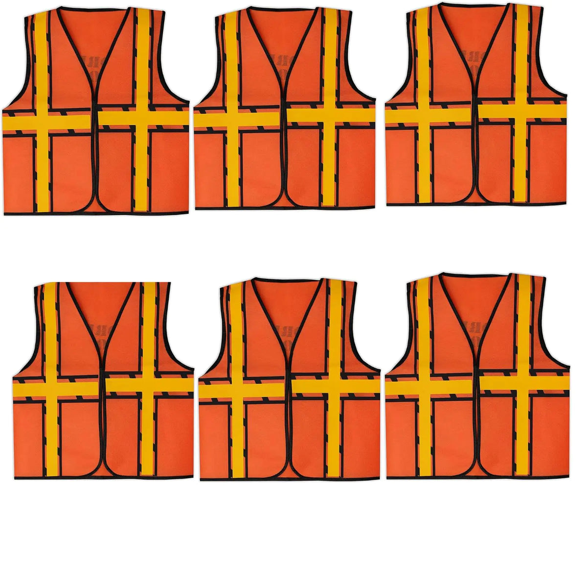 BULK PARADISE Non-Woven Kids Safety Vest - Maximum Safety and Versatile Fun - Kids Construction Vest-Safety Vest Kids Construction Vest Kids Kids Reflective Vest - Perfect for Parties Outdoor Play Mimarta
