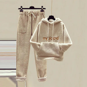 Autumn Winter Fashion Set for Women - Hoodie & Pants Mimarta