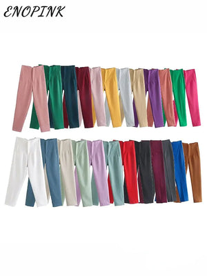 Chic Office Lady Straight Pants Rieworkes