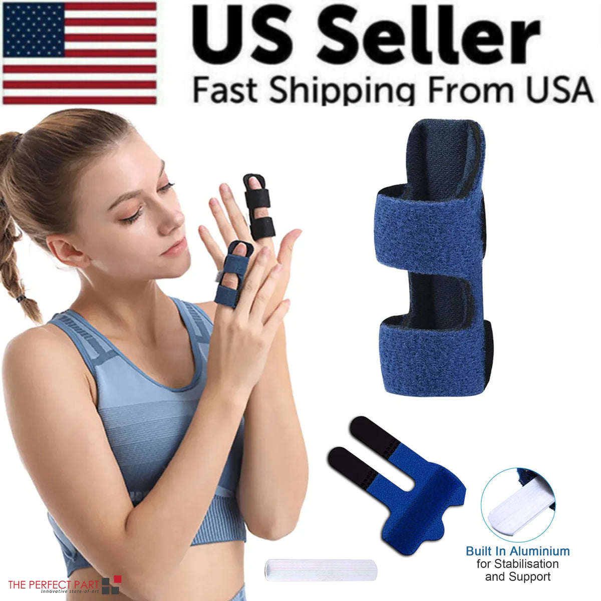 Adjustable Trigger Finger Splint Straightener Corrector Brace Support Protector Rieworkes