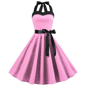 Vintage Polka Dot Strapless Maxi Dress for Women Mimarta