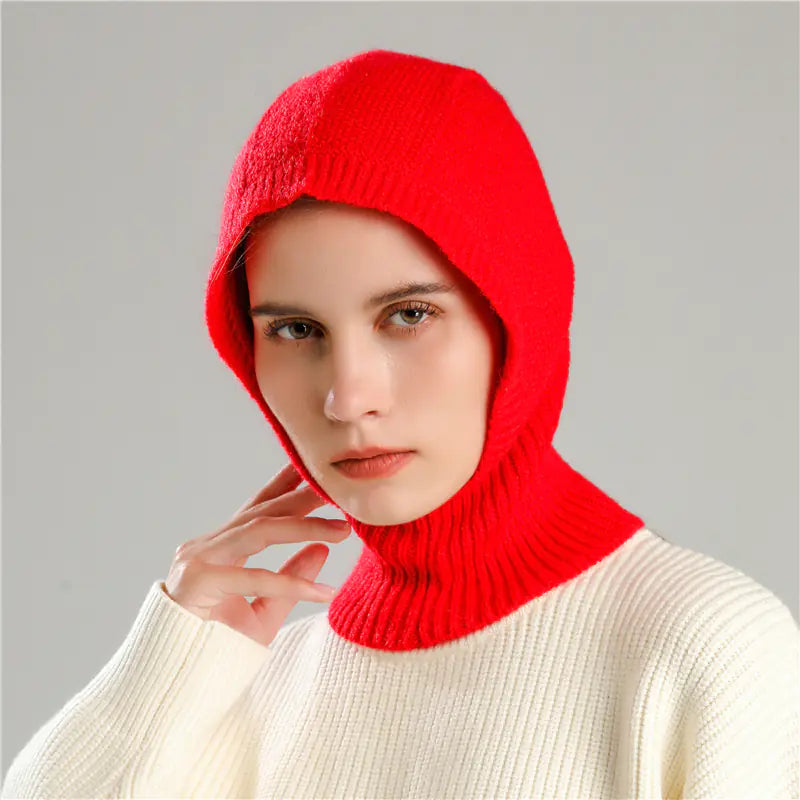 Women's Winter Knitted Cap and Warm Scarf Set Mimarta