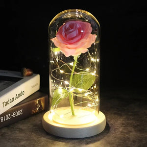 Enchanted Glass Rose Decoration Rieworkes