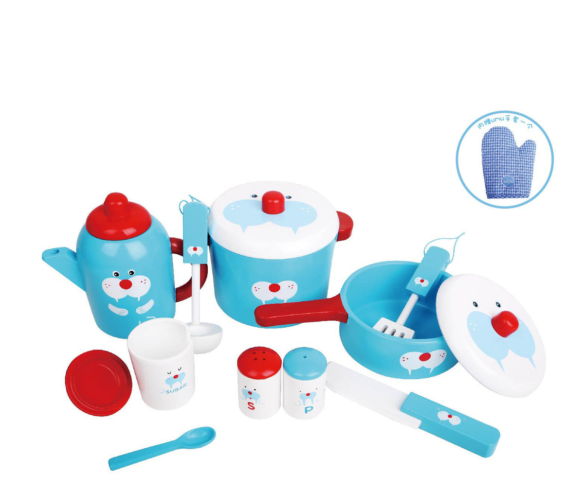 Realistic Wooden Toy Cookware Set for Kids Mimarta