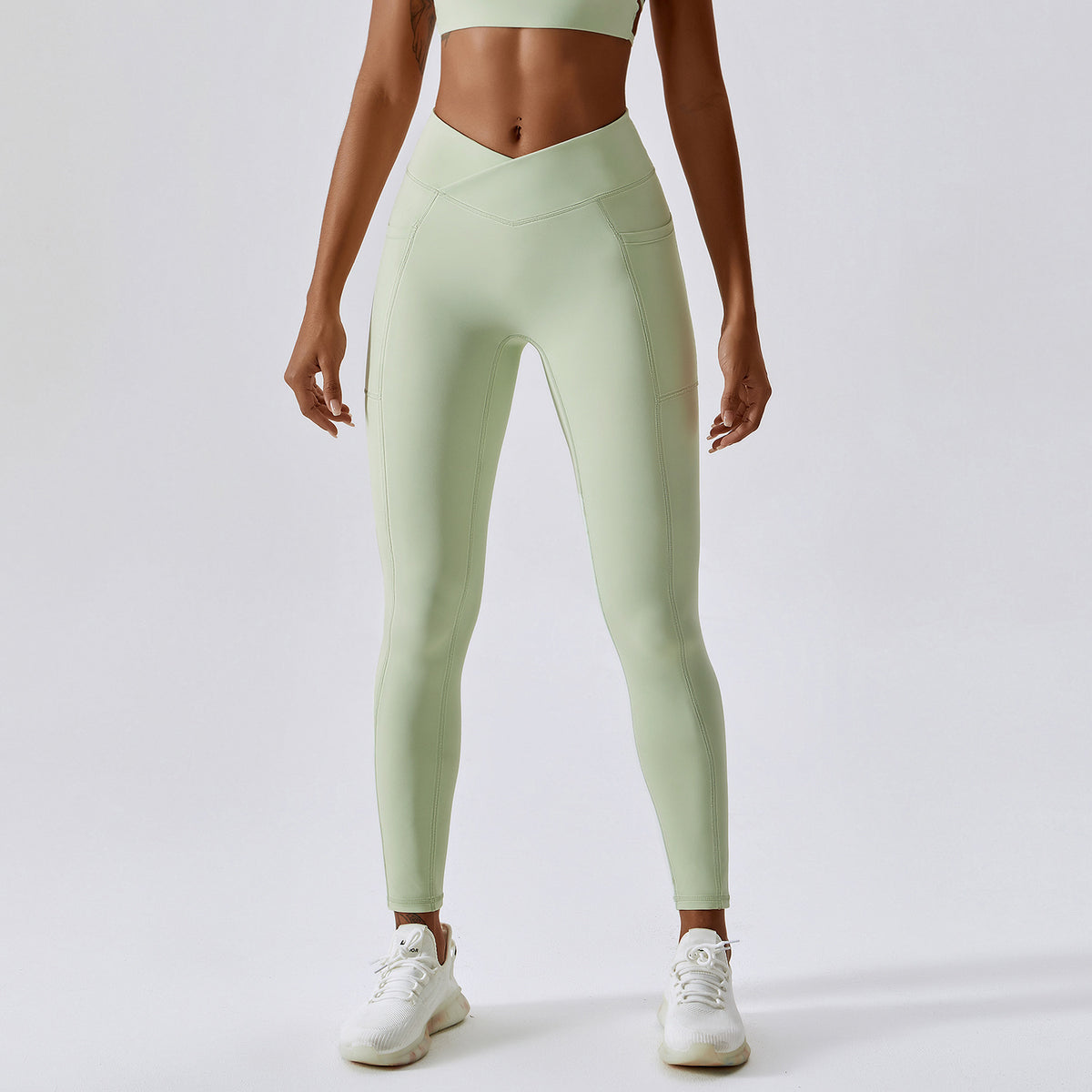 Hip-Lifting Crossed Waist Sports Running Pants Mimarta