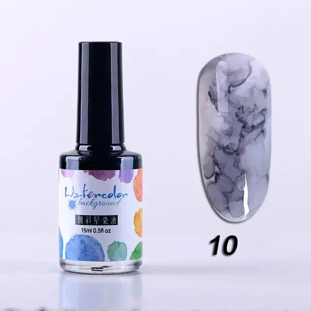 Watercolor Nail Ink Rieworkes