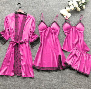 Summer Sexy Women's Loungewear Pajama Set (4 Pieces) Mimarta