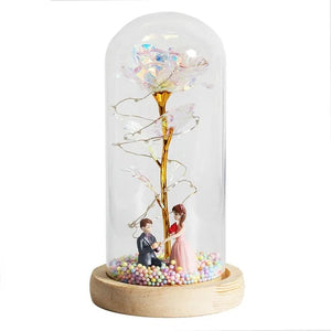 Enchanted Glass Rose Decoration Rieworkes