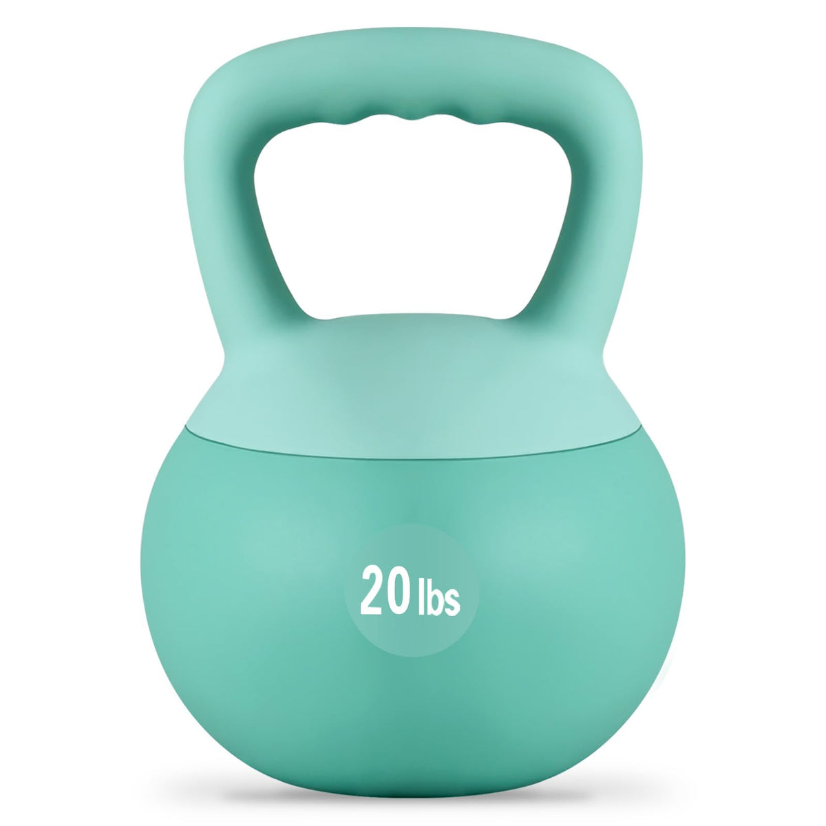 DlandHome Kettlebell 20lbs Mint Green Iron PVC Filled Soft Kettlebell-Weights for Strength Training Full Body Workout Mimarta
