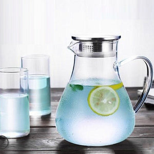 Glass Cold Water Pitcher, Home Set Tea and Coffee Pot Mimarta