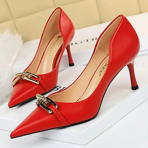 Buckled Chain High Heels Rieworkes