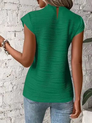 Terri Cap Sleeve Shirt- Rieworkes