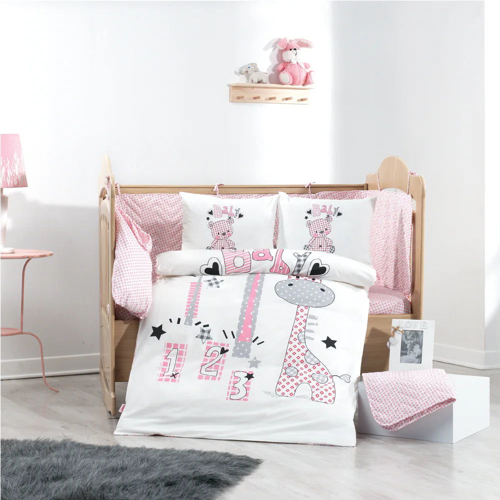 Hobby Buddy - Pink Baby Duvet Cover Set Rieworkes