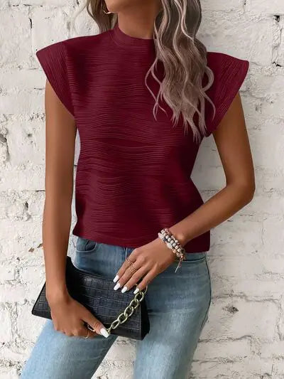 Terri Cap Sleeve Shirt- Rieworkes