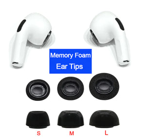 Replacement Ear Tips For Apple Airpods Pro Memory Foam Tips Airpod Pro - 3 Pairs Rieworkes