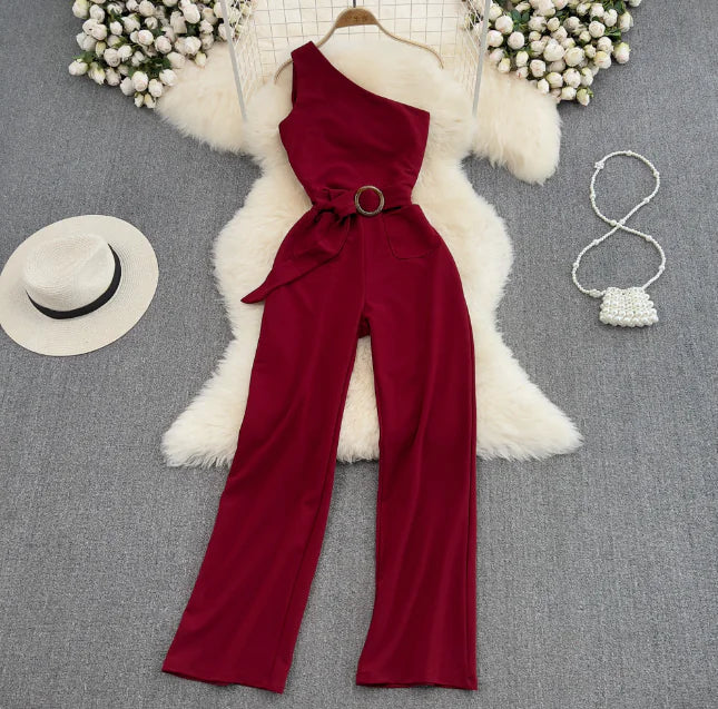 SlimFit High-Waist Jumpsuit Rieworkes