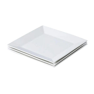 Porlien Classic Square 9.7-inch Dinner Plate Set of 3 Mimarta