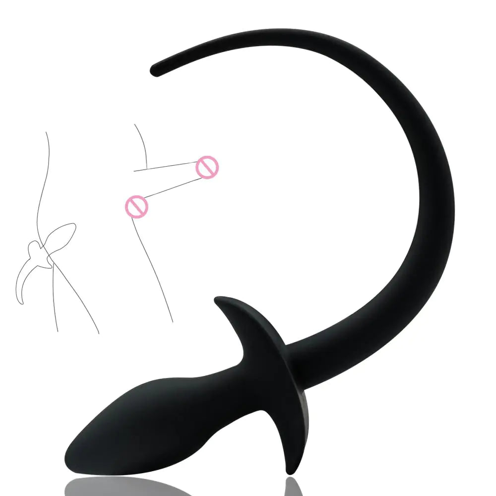 Silicone Butt Plug with Tail - Adult Pleasure Product Mimarta