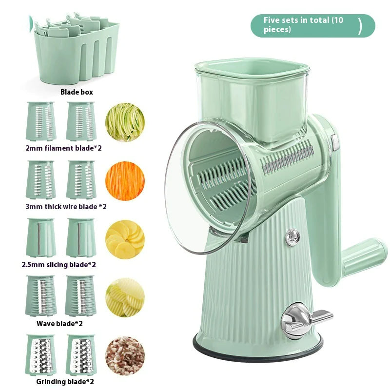Multifunctional Hand Roller Vegetable Cutter &amp; Shredder Rieworkes