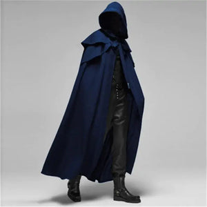 Hooded Solid Loose Men Cloak Rieworkes