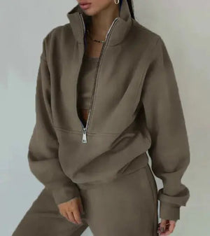 Fleece Sweater Casual Set Rieworkes