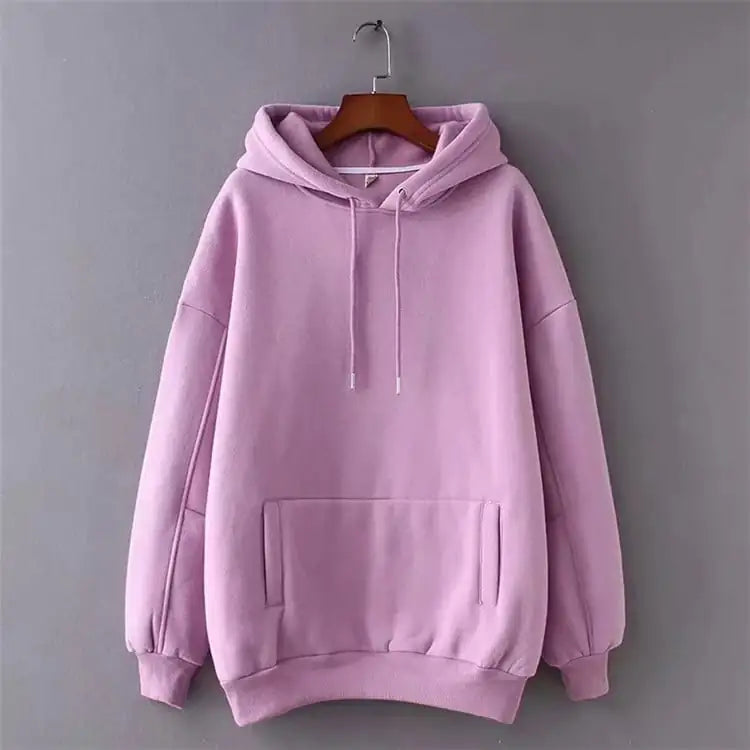 Casual Solid Color Plus Velvet Sweater for All Seasons Mimarta