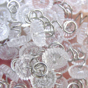 50 Pcs Upholstery Tacks Headliner Pins Clear Heads Twist Bed Fabric Sofa Chair Mimarta