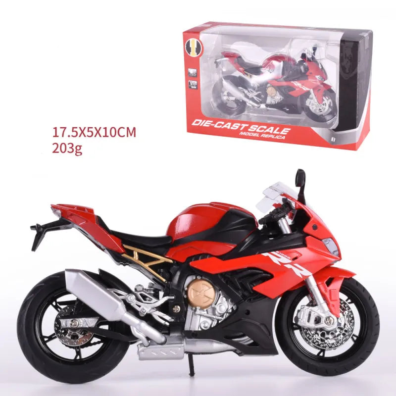 Alloy Motorcycle Toy – with Realistic Simulation Rieworkes