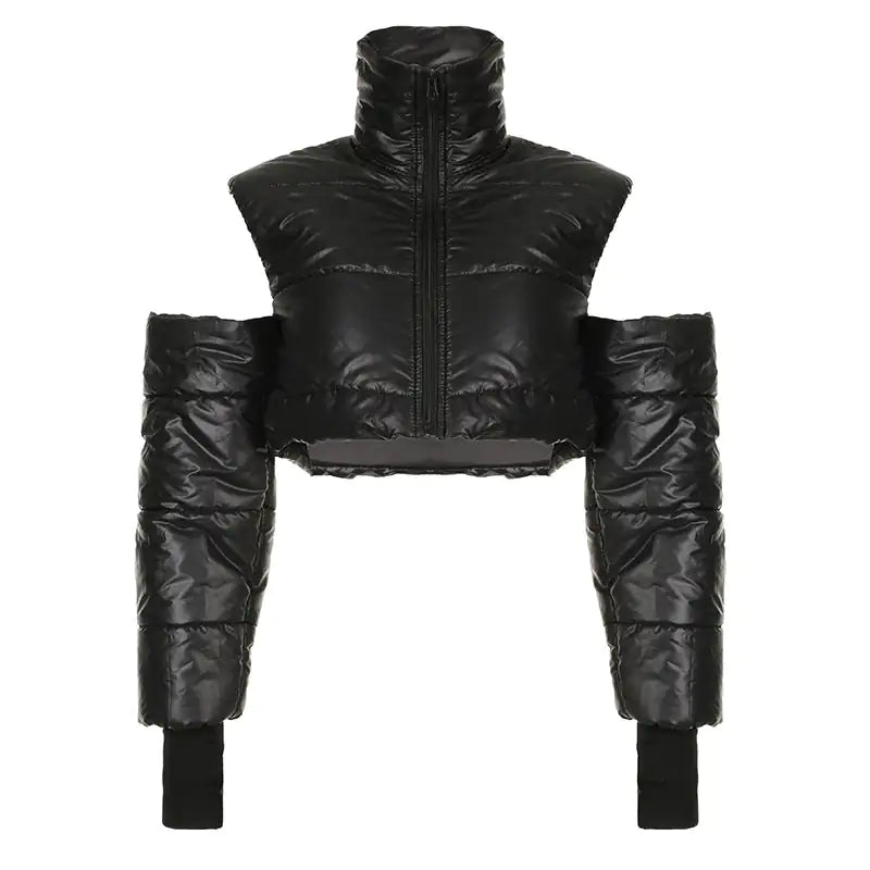 Cutout Cropped Puffer Jacket Rieworkes