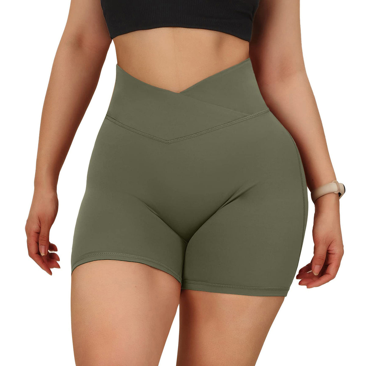 Women's High Waist Peach Hip Yoga Shorts Mimarta