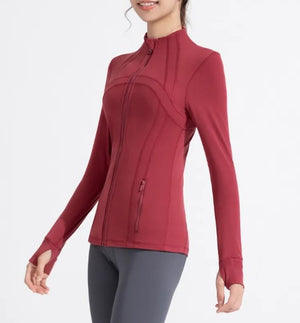 Workout Long Sleeve Zipper Jacket Mimarta