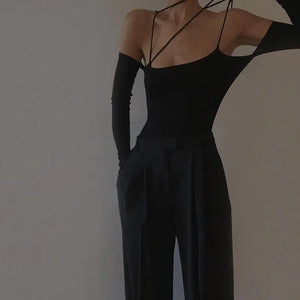 Long-Sleeved Women's Jumpsuit T-Shirt Mimarta