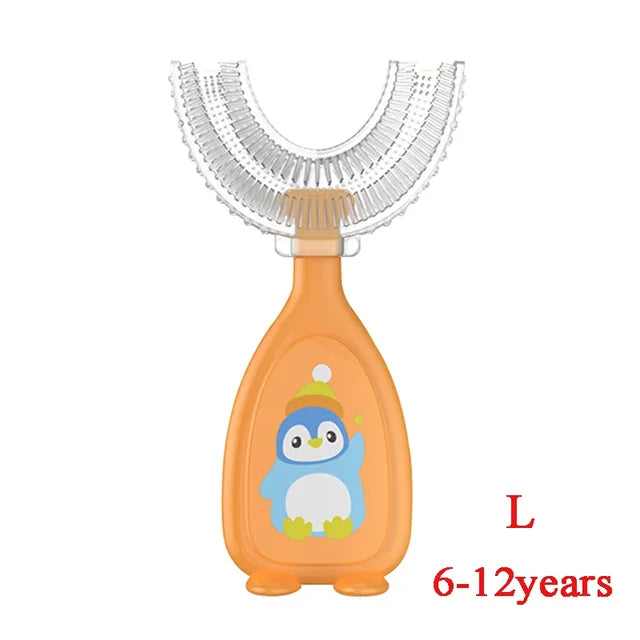 New Hot Children Smart 360 Degree U Shape Manual Toothbrush Rieworkes