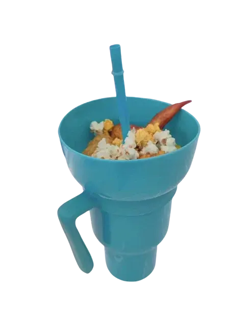 Popcorn Snack With Handle & All-In-One Drink Cup Rieworkes