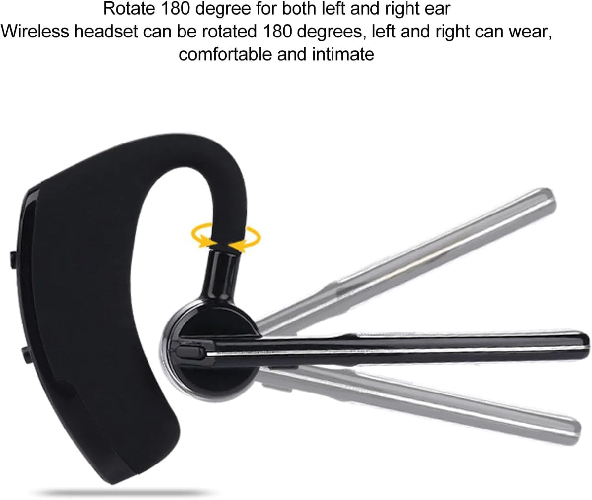 Bluetooth Earpiece Wireless Headset Noise Cancelling Headphones Driver Trucker Rieworkes