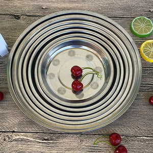 Stainless Steel Tableware Dinner Plate Rieworkes