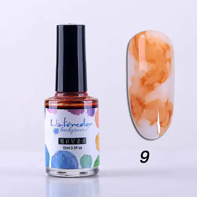 Watercolor Nail Ink Rieworkes