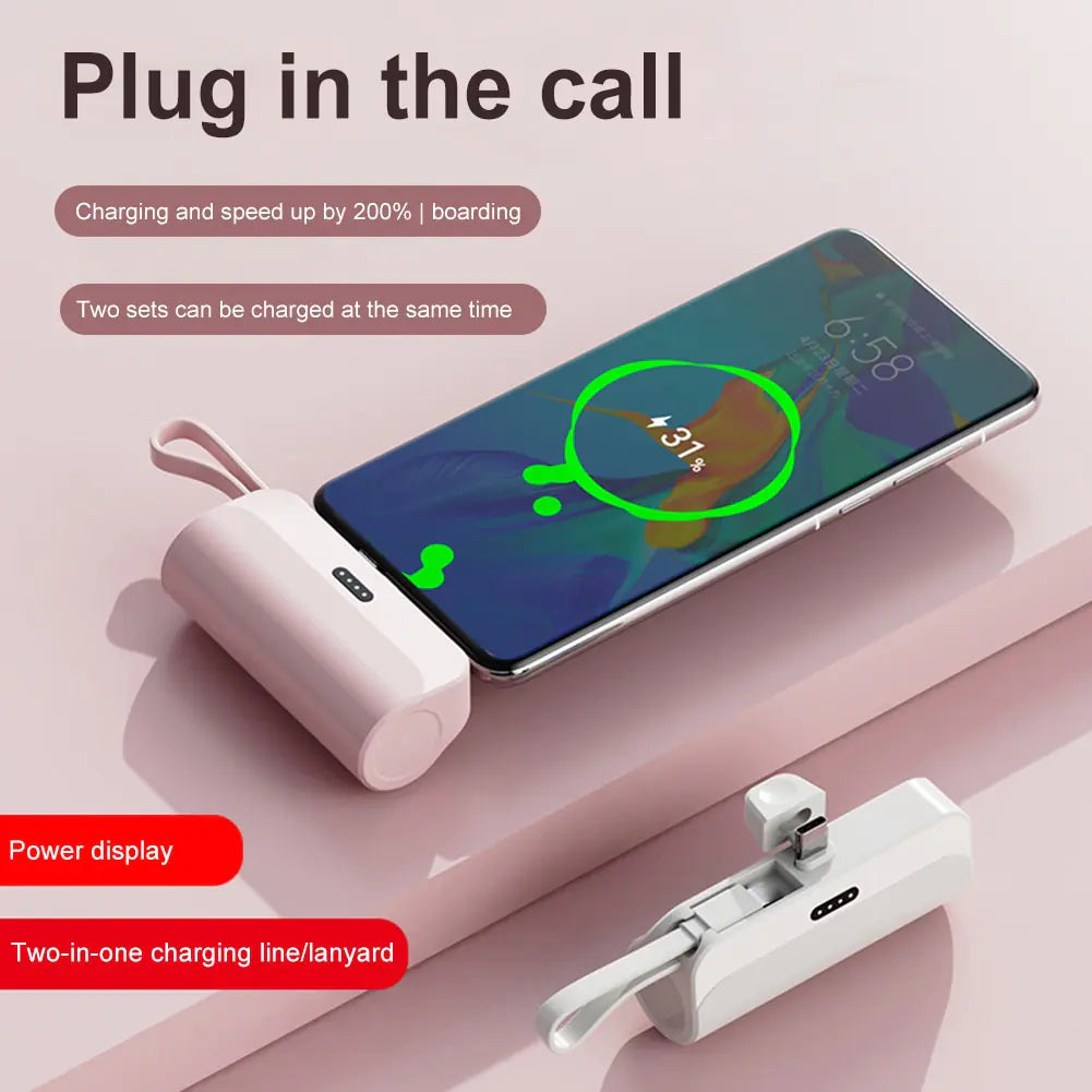 Wireless Capsule Charger 5000mAh Rieworkes