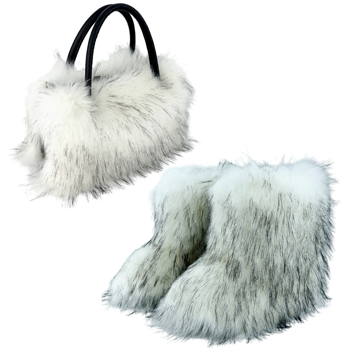 Versatile Luxury Raccoon Fur Handbag Mimarta