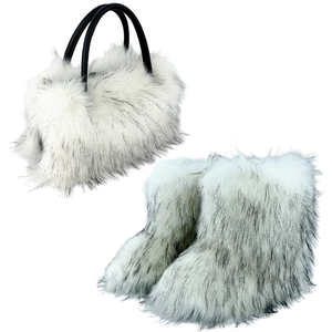 Versatile Luxury Raccoon Fur Handbag Mimarta