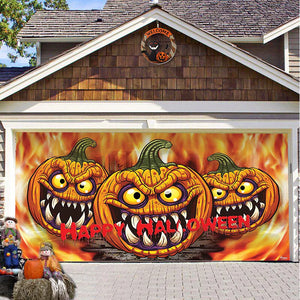 Halloween Misty Forest Garage Door Banner Rieworkes