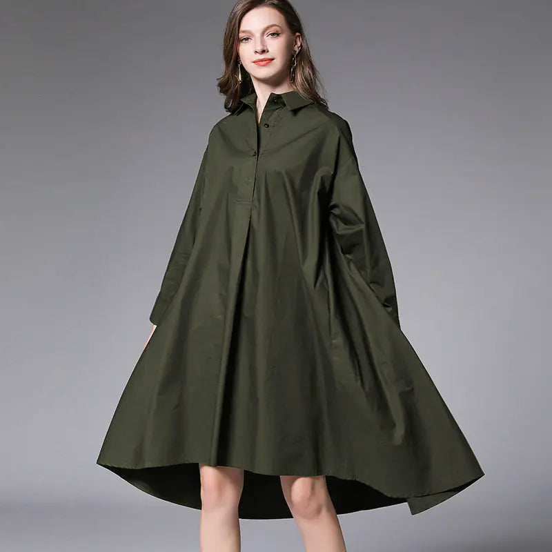Loose Fashion Women's Shirt Dress Mimarta