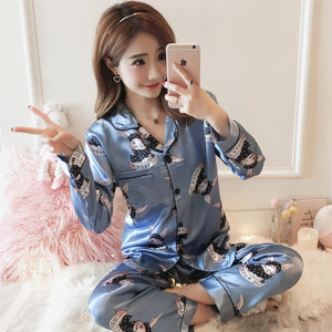 Autumn Ice Silk Loungewear Rieworkes