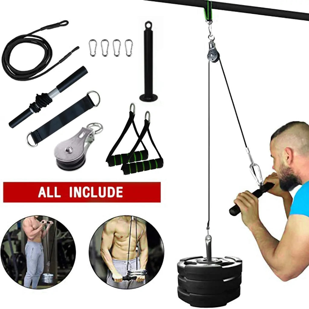 Fitness Diy Pulley Cable Gym Workout Equipment Rieworkes